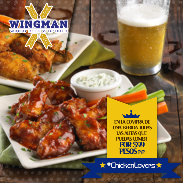 Martes_01 – Wingman | Beers & wings & sports